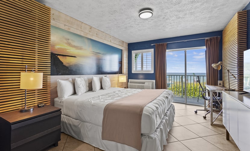 Ocean View Hotel Room with Balcony- King Bed #17