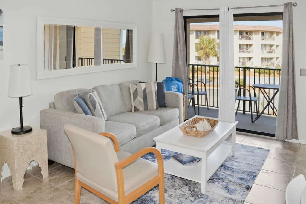 Sun, surf, and relaxation await at Ocean Villa B213. This modern one-bedroom condo offers effortless access to the shore and the resort's premium amenities, including eight tennis courts and a fitness center. The space is thoughtfully designed with a full kitchenette and a comfortable living area. After a day at the beach, enjoy a meal at the on-site sports bar or a pizza by the pool. Whether you are here for a weekend or a seasonal stay, this is your home away from home by the sea.