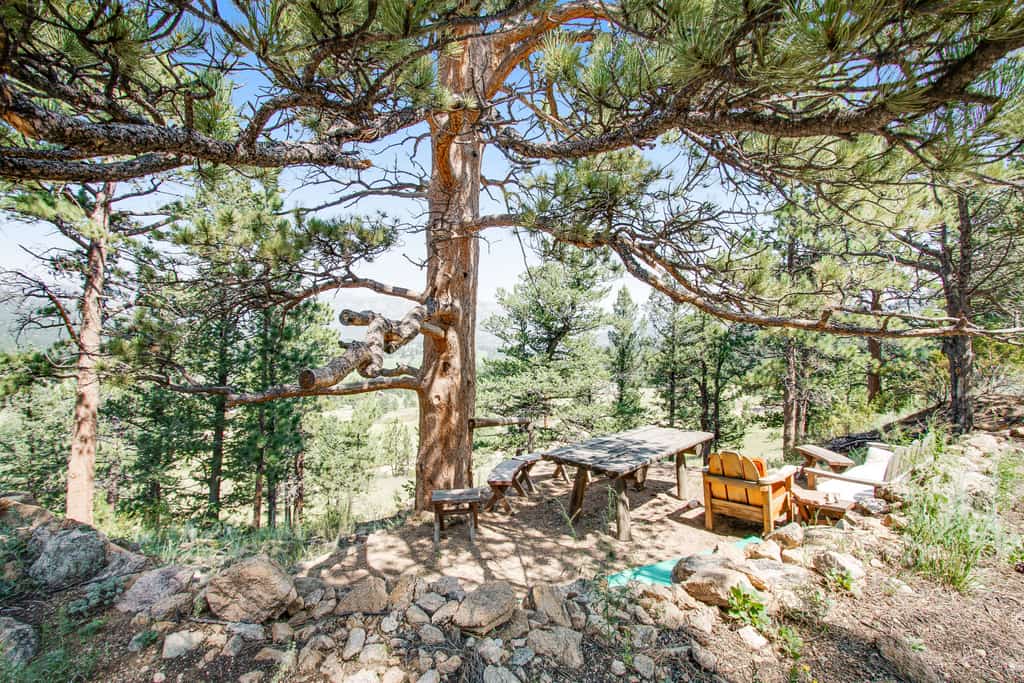 Cabin on 7 acres with glorious mountain views & wood fireplace