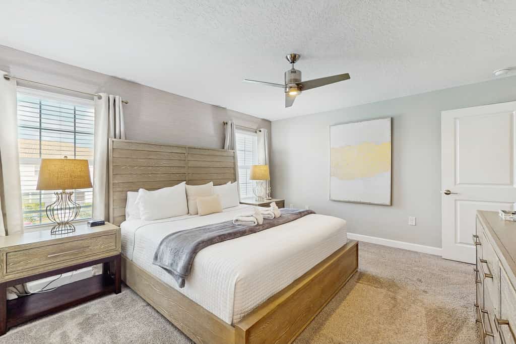 Modern townhouse with private pool, resort amenities, themed rooms and more