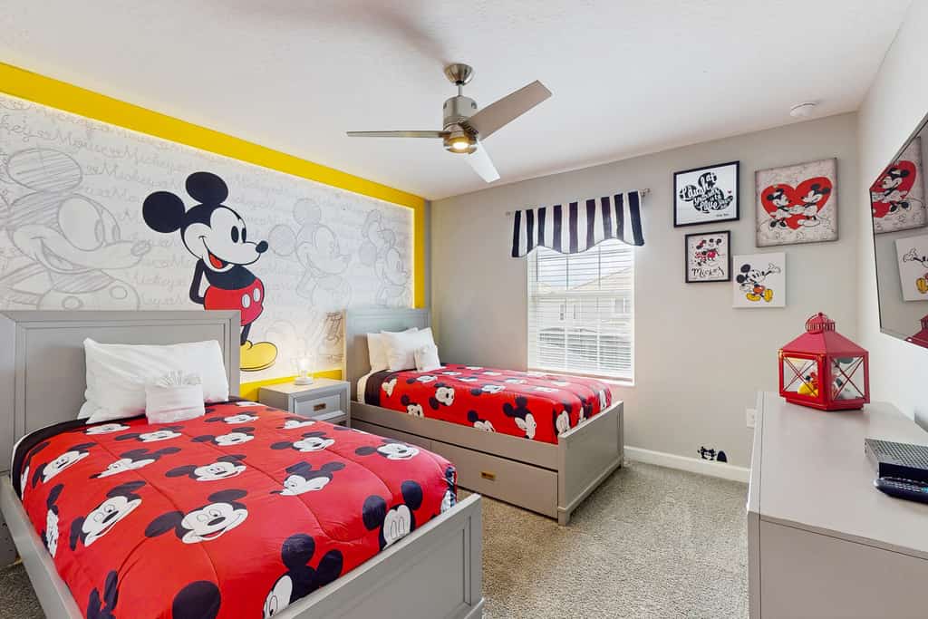 Modern townhouse with private pool, resort amenities, themed rooms and more