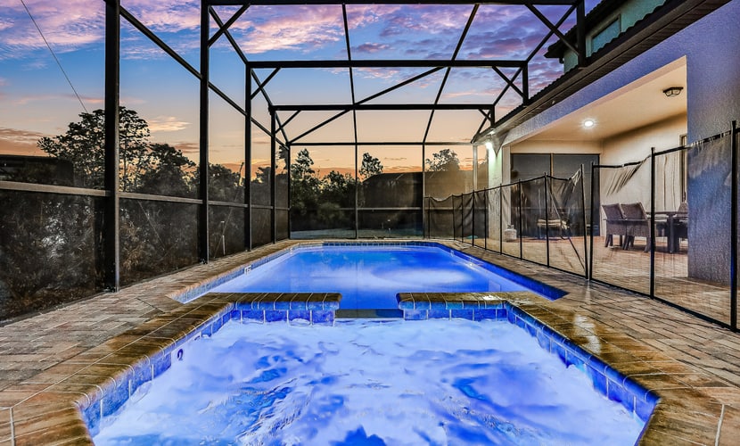 Gorgeous home with private pool with spa, pool table & gas grill