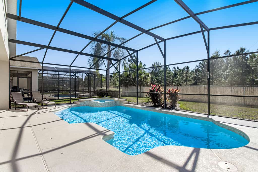 Spacious and inviting home with private pool, central AC, and washer/dryer