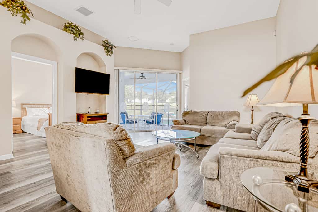 Vibrant modern home with private pool, spa, lanai & expansive game room