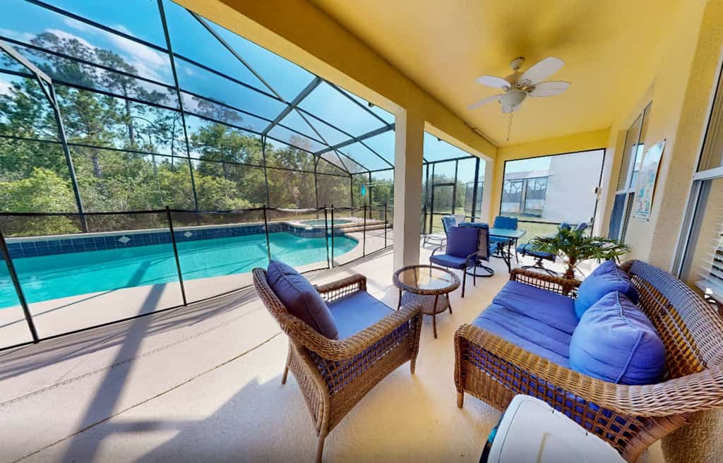 Sprawling home with pool, pool spa, & game room - athletic court and gym access