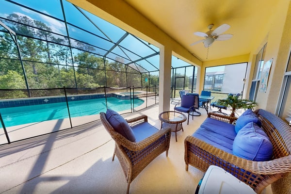 Sprawling home with pool, pool spa, & game room - athletic court and gym access