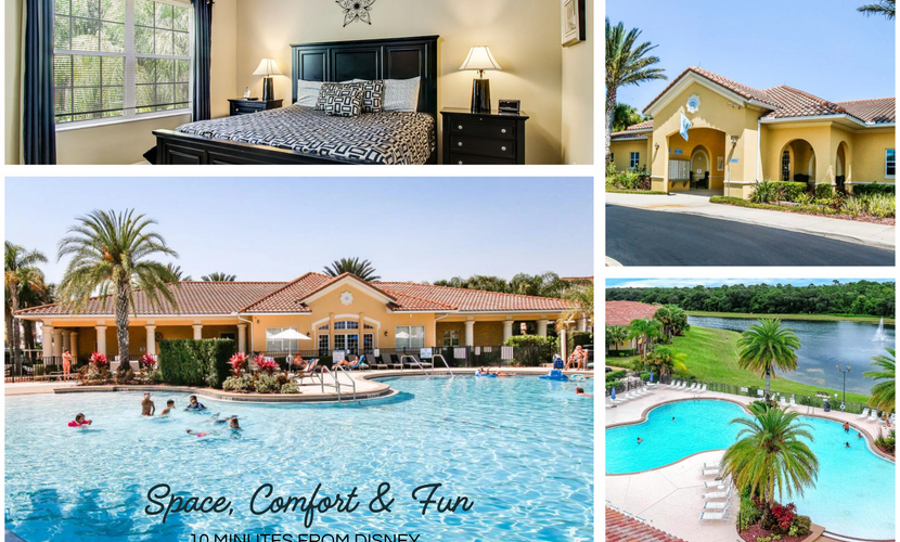 Bright, centrally-located getaway with a pool, clubhouse, & fast WiFi