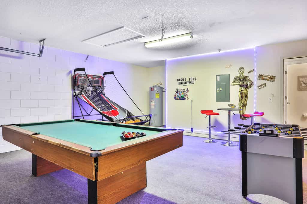 Spacious, single family home w/ a private pool & fun-filled game room