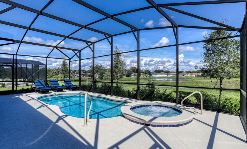 Large open-concept home with private pool, pool table-Dogs Welcome