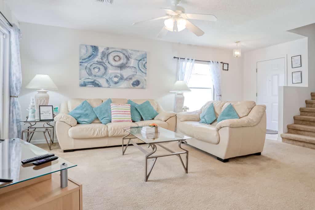 Enchanting dog-friendly home with pool, lanai, central AC, & washer/dryer