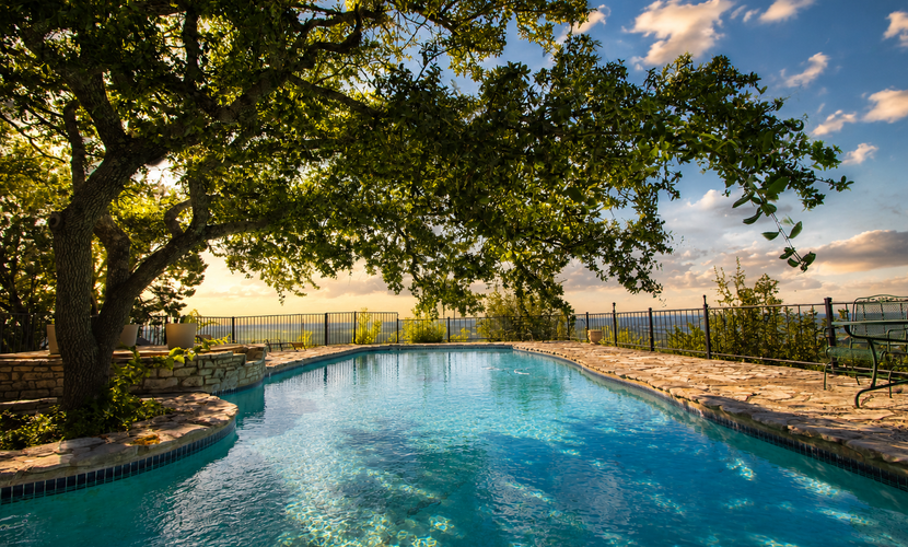 Spacious home with Canyon Lake views and a private pool