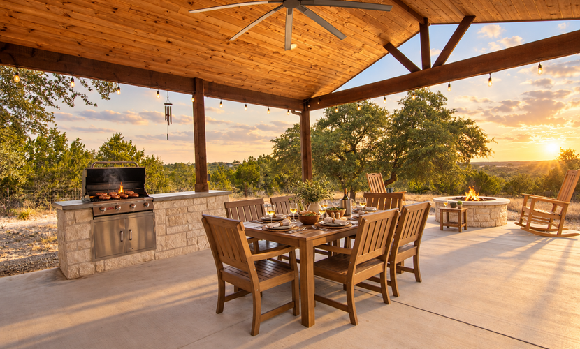Lovely home on 2+ acres with views, firepit & outdoor kitchen - wedding perfect
