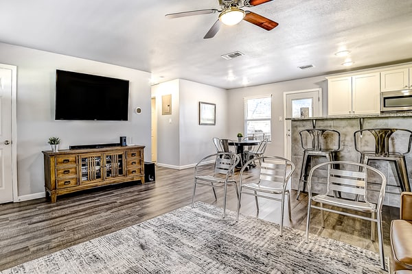 Fully updated home with deck, gorgeous views, about 30 minutes from downtown