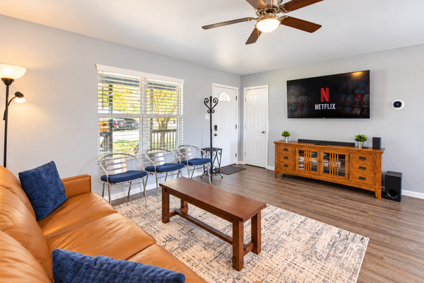 Fully updated home with deck, gorgeous views, about 30 minutes from downtown