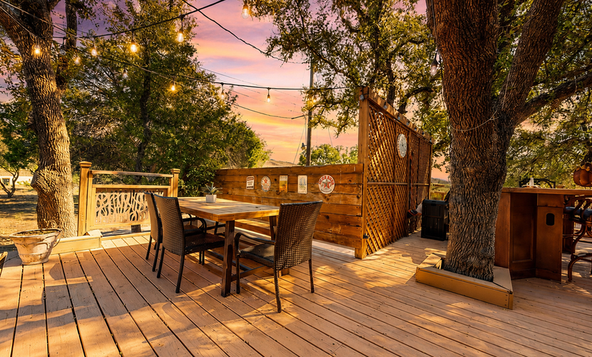 Spacious dog-friendly home settled on a serene property with wrap-around porch