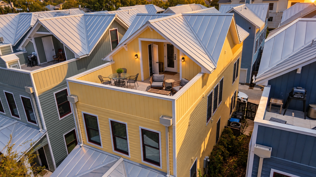 Downtown home with WiFi, central AC, furnished rooftop deck, and full kitchen