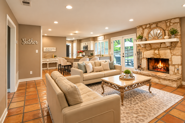 Dog-friendly chic home w/private outdoor pool, gas grill, & enclosed backyard