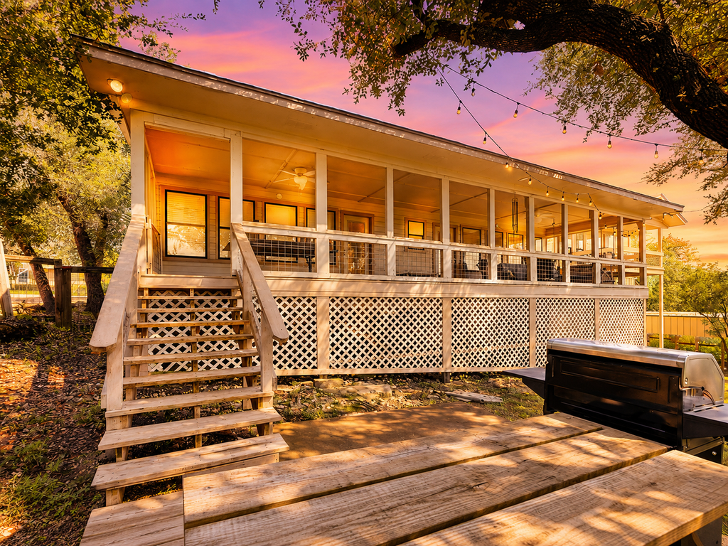 Quiet, private retreat with lake views, huge covered deck, W/D, & fenced yard
