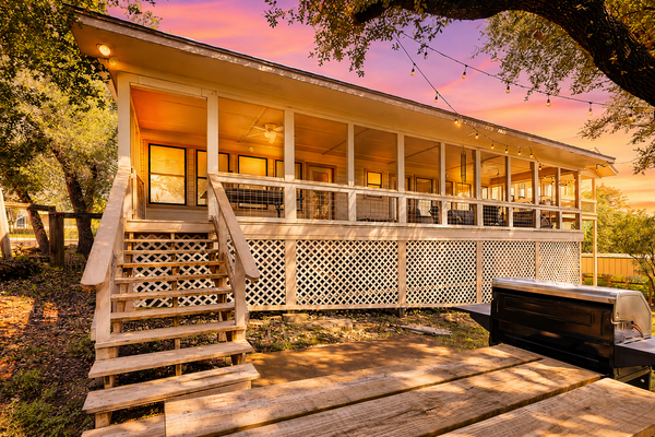 Quiet, private retreat with lake views, huge covered deck, W/D, & fenced yard
