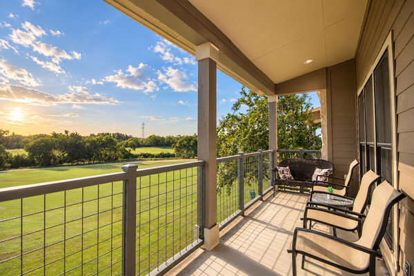 Golf-course getaway with fairway views, pool, WiFi, & central AC