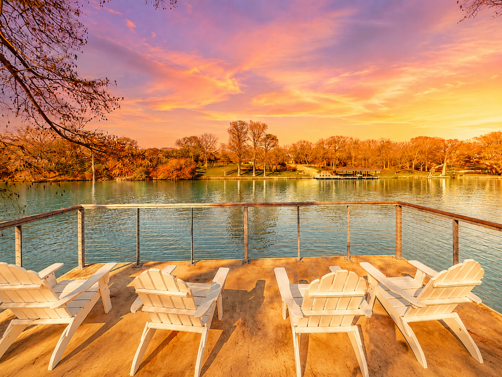 Lakefront home with hot tub, dock, kayaks, central AC, & great lake views