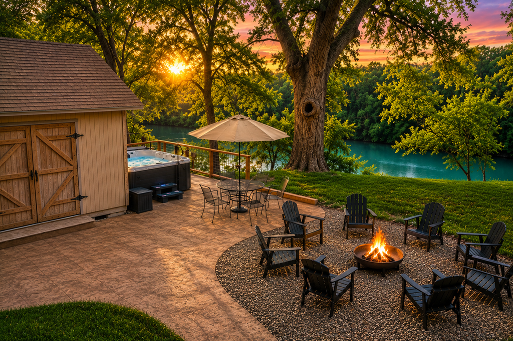 Stunning Rivrefront 3BR with Hot tub, water view!