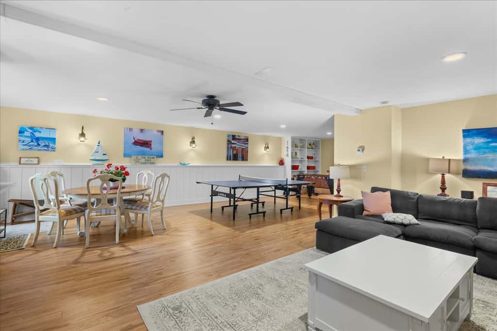 Family friendly home with game room, hot tub, steps to ocean