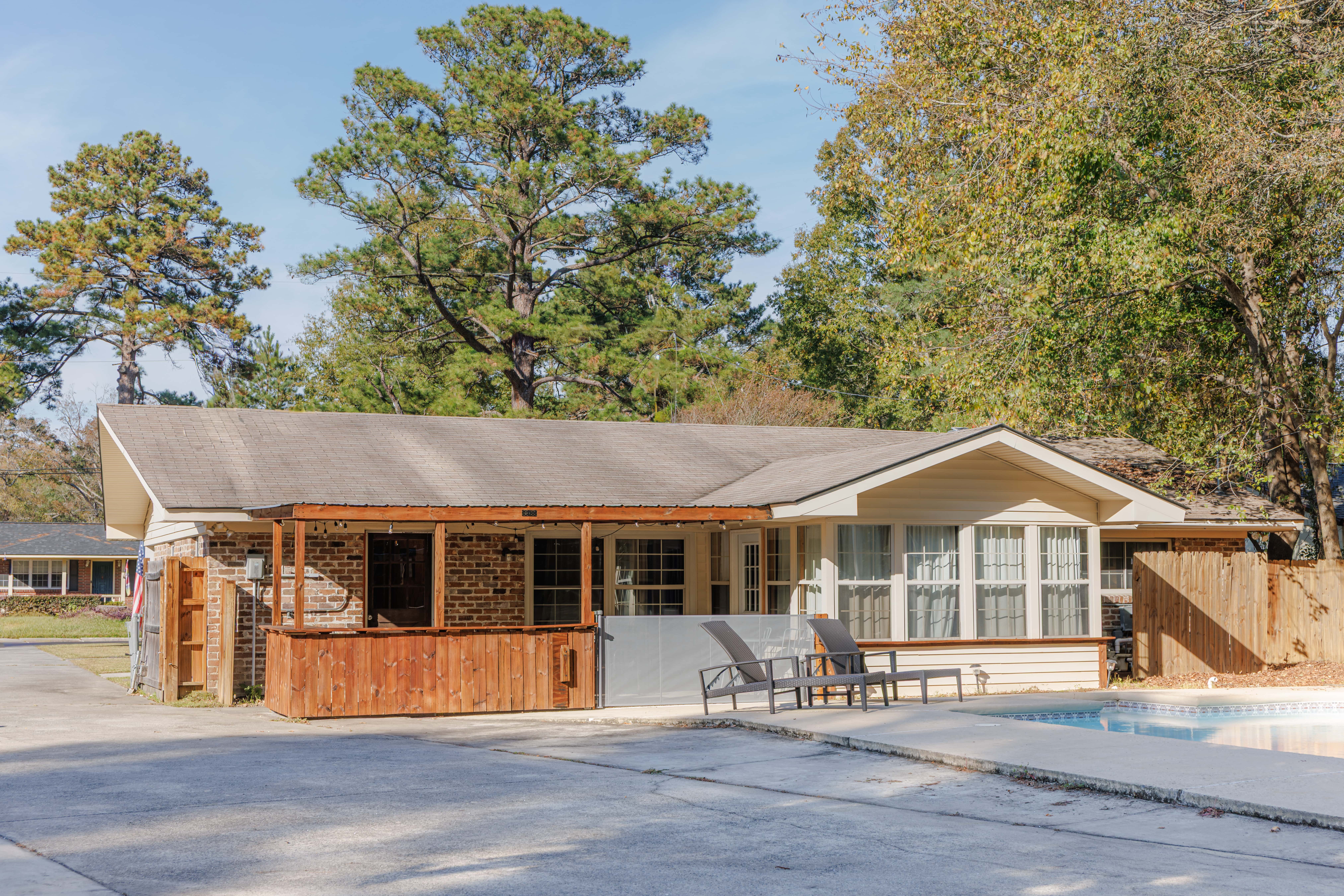 Savannah Getaway with Private Pool, Porch & Deck