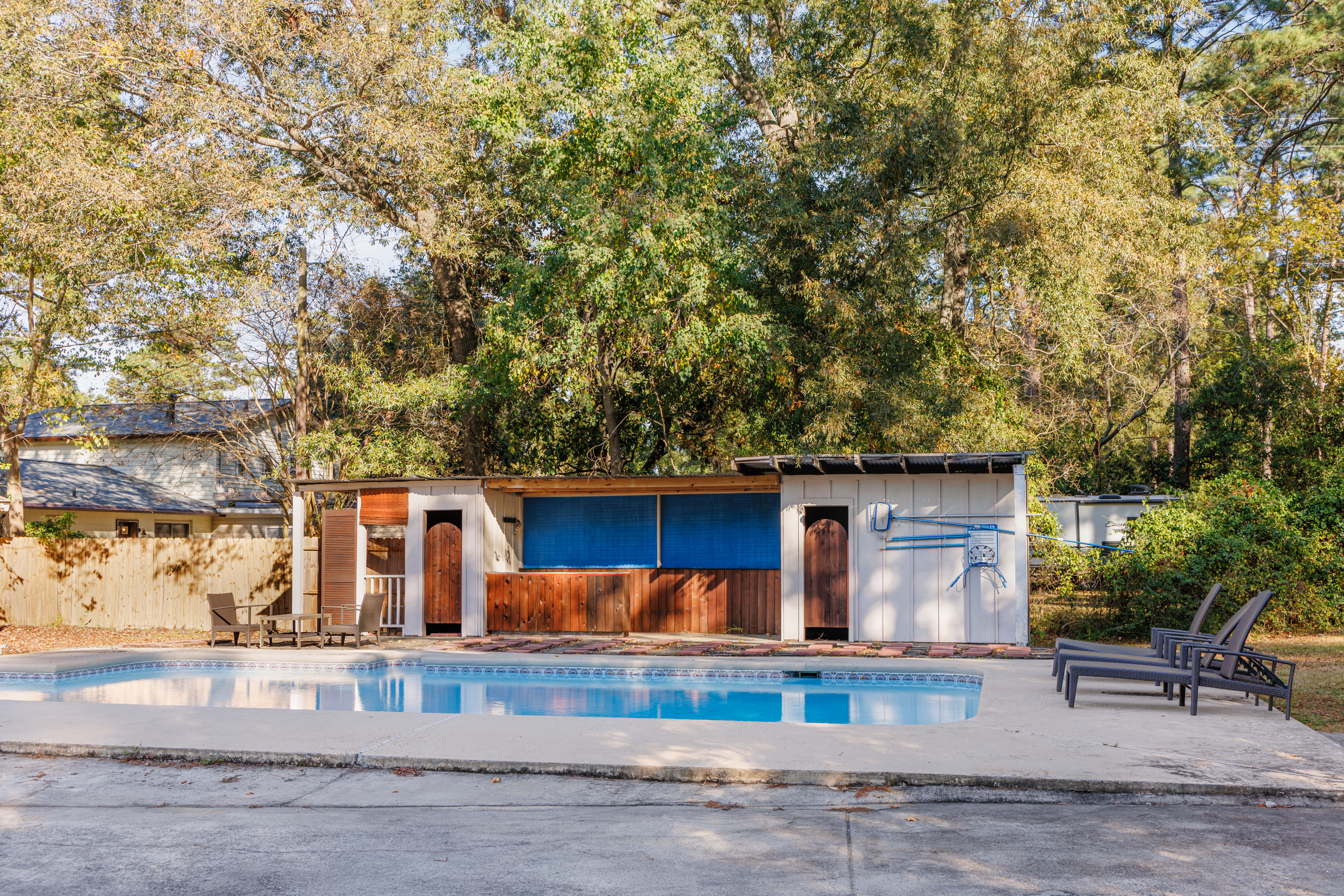 Savannah Getaway with Private Pool, Porch & Deck