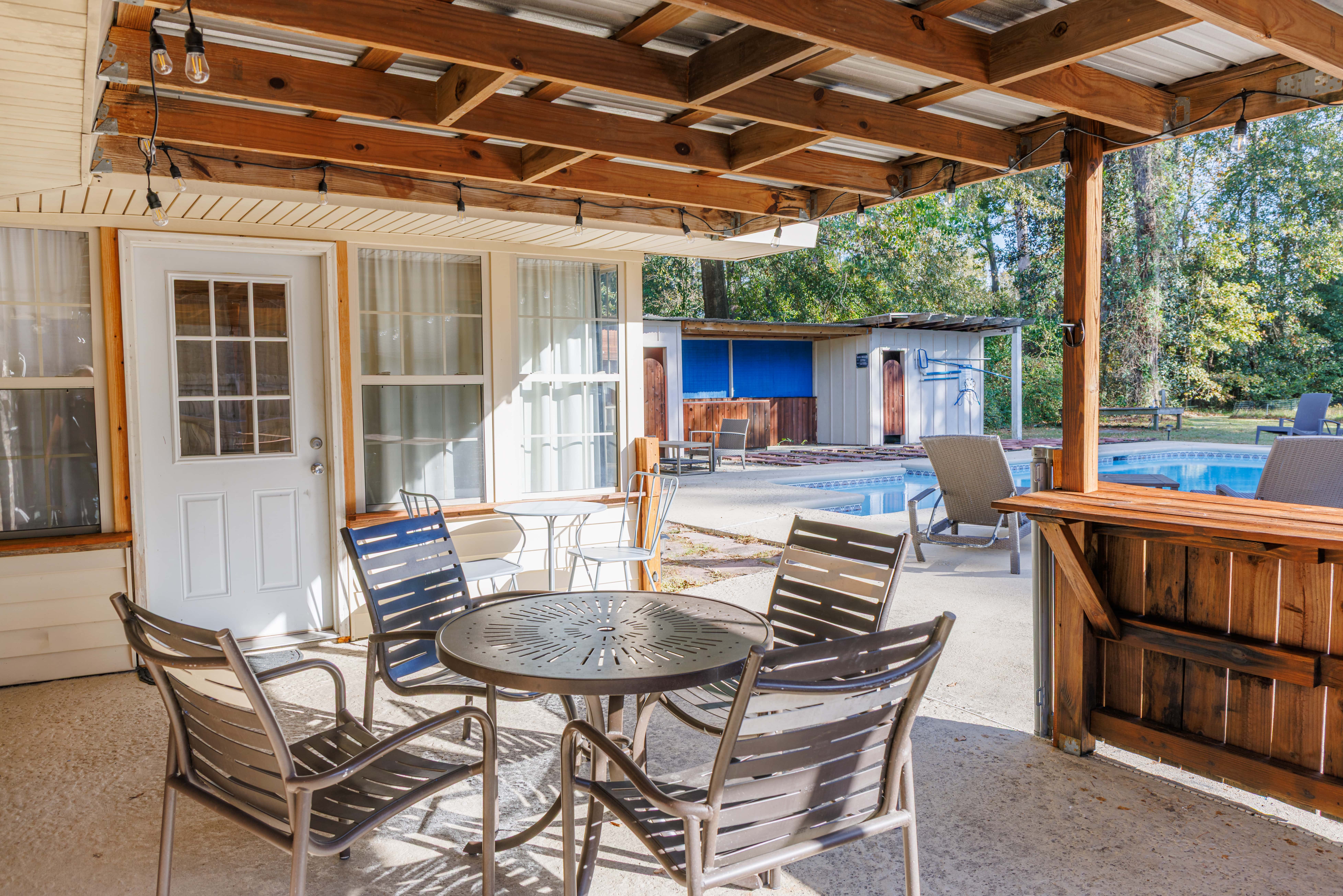 Savannah Getaway with Private Pool, Porch & Deck
