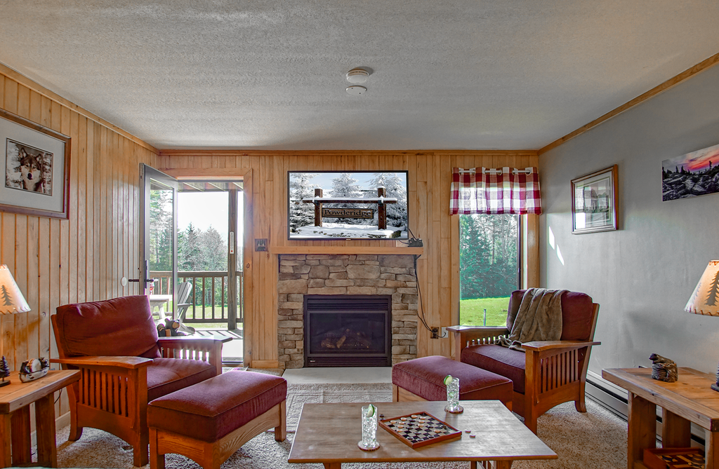 Powderidge #31:  2 Bedrooms, 2 Full Baths:  Slope Side, Wood Fireplace.