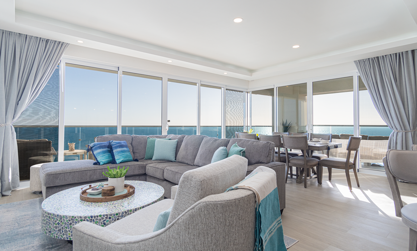 Impressive & beautiful 3 bedroom end unit Ocean Front Encantame C-1901