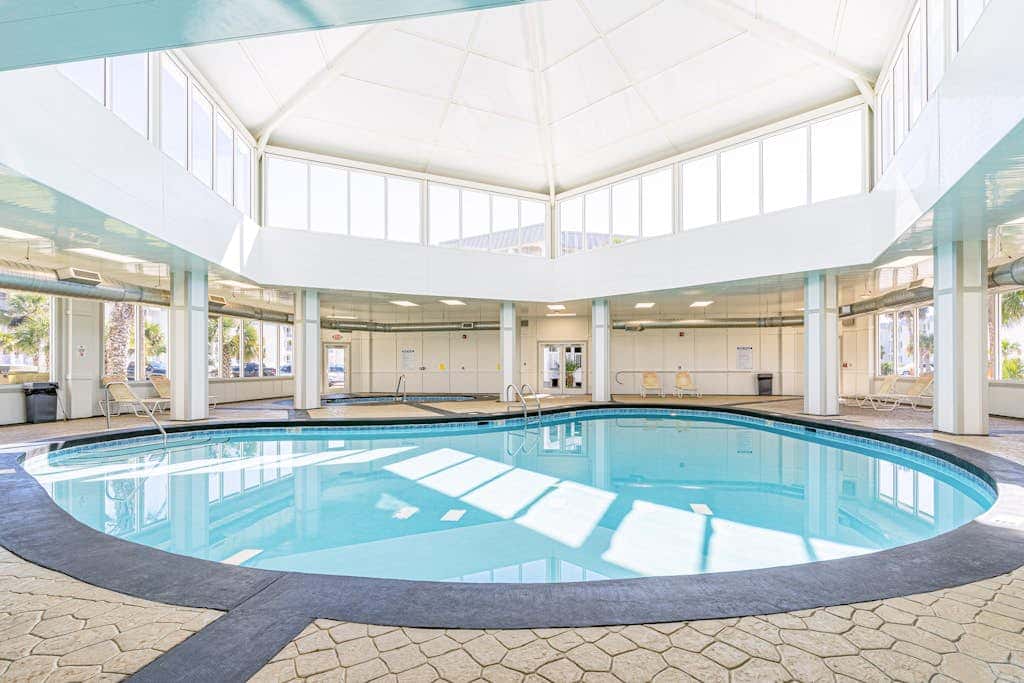 Waterfront getaway with beach view, shared pools & sports courts