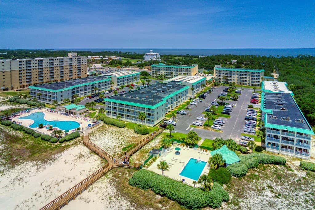 Waterfront getaway with beach view, shared pools & sports courts
