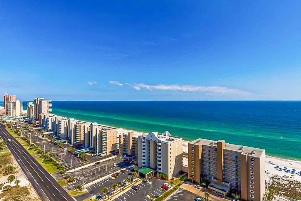 Gorgeous Gulf view condo with indoor,outdoor pools, hot tubs, gym, & balconies
