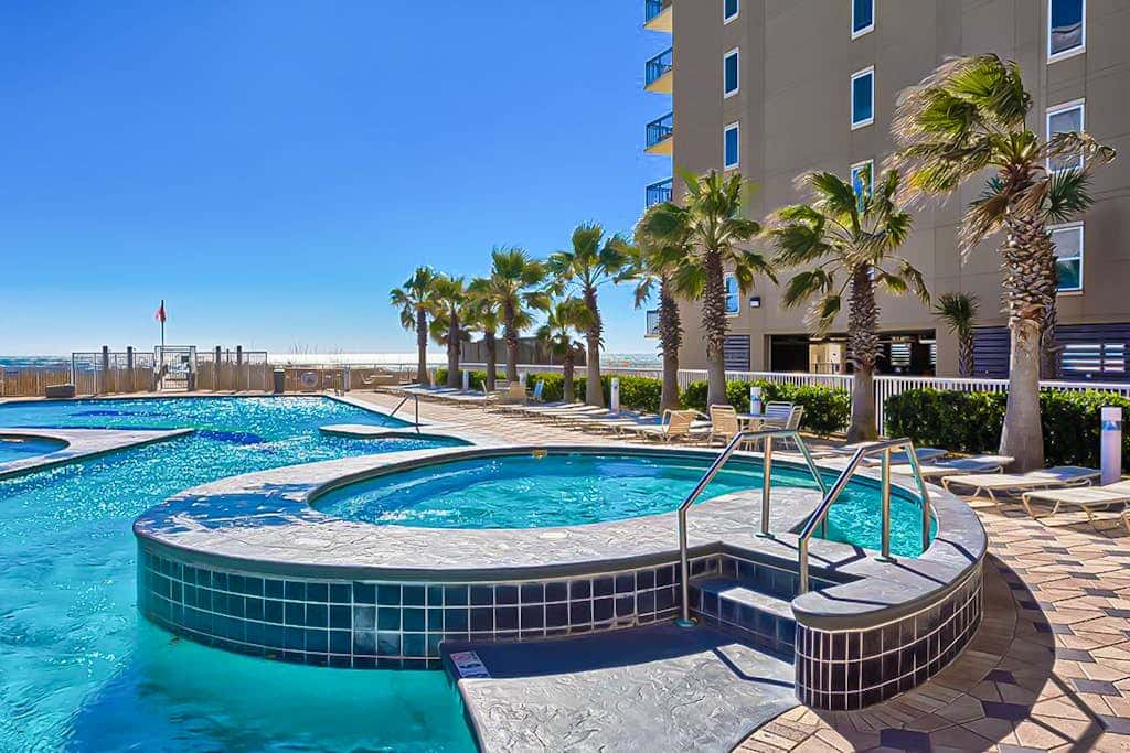 Gorgeous Gulf view condo with indoor,outdoor pools, hot tubs, gym, & balconies