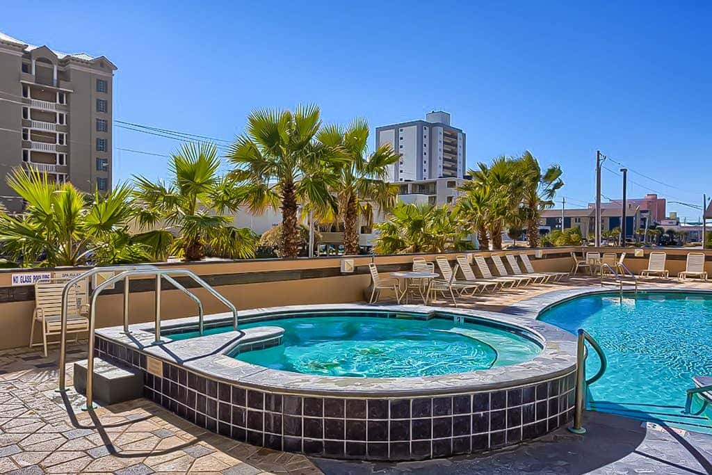 Gorgeous Gulf view condo with indoor,outdoor pools, hot tubs, gym, & balconies