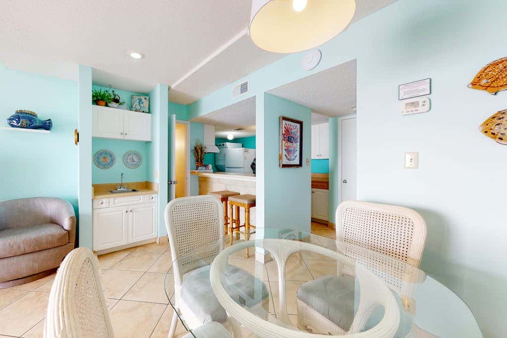 Two-story, Gulf-front condo with a pool, WiFi, washer,dryer, & central AC