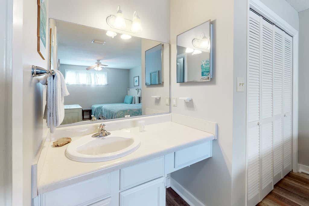 Two-story, Gulf-front condo with a pool, WiFi, washer,dryer, & central AC