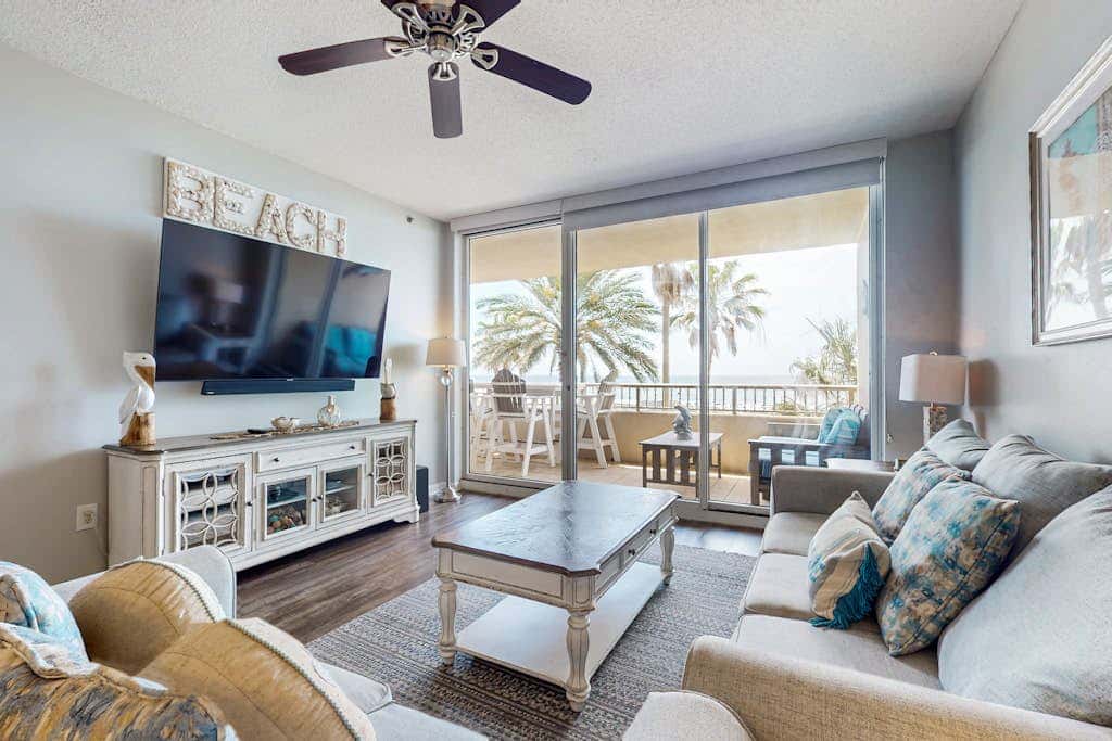 Gulf View Condo w Balcony & Resort Pool Tennis Sauna Gym