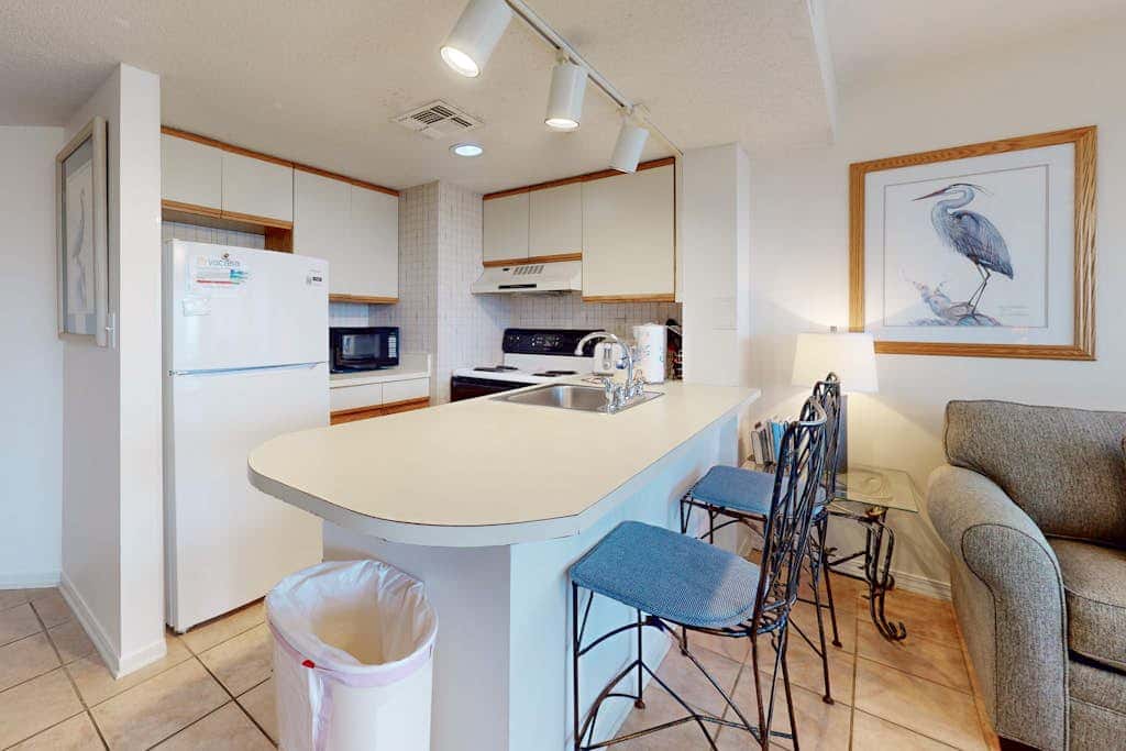Waterfront condo with pool & hot tub