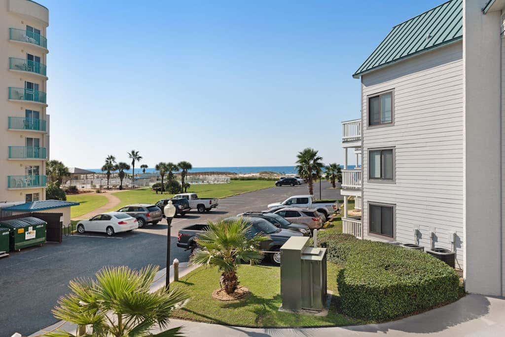 Waterfront condo with pool & hot tub