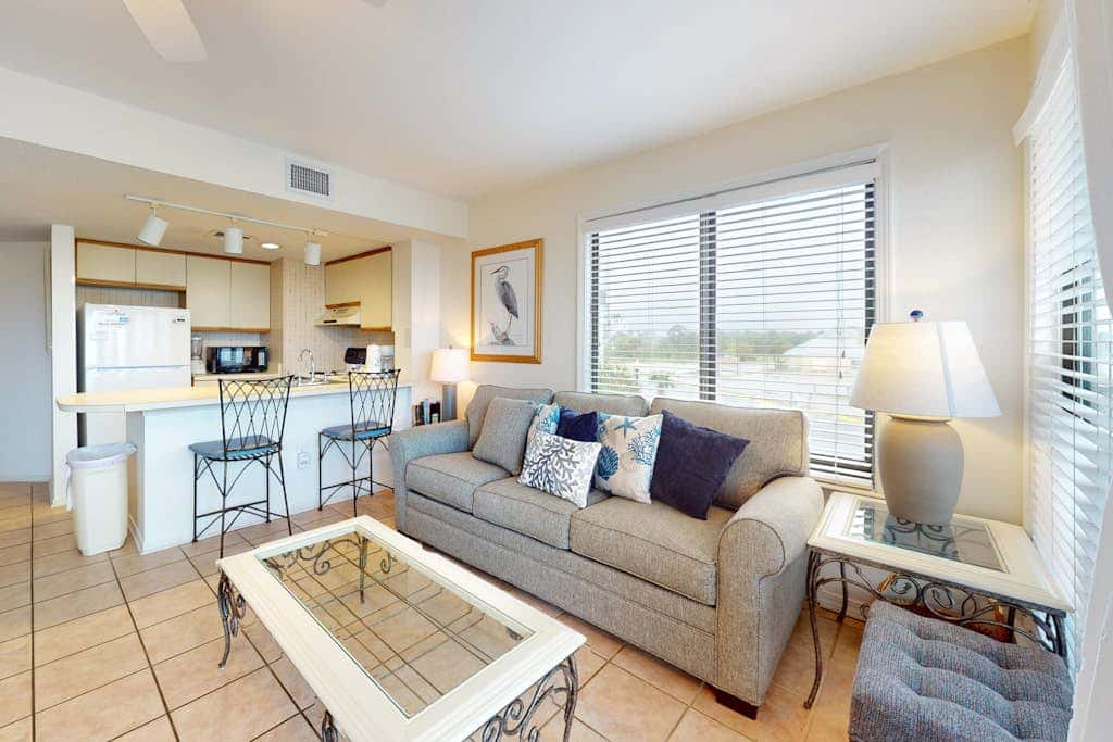 Waterfront condo with pool & hot tub
