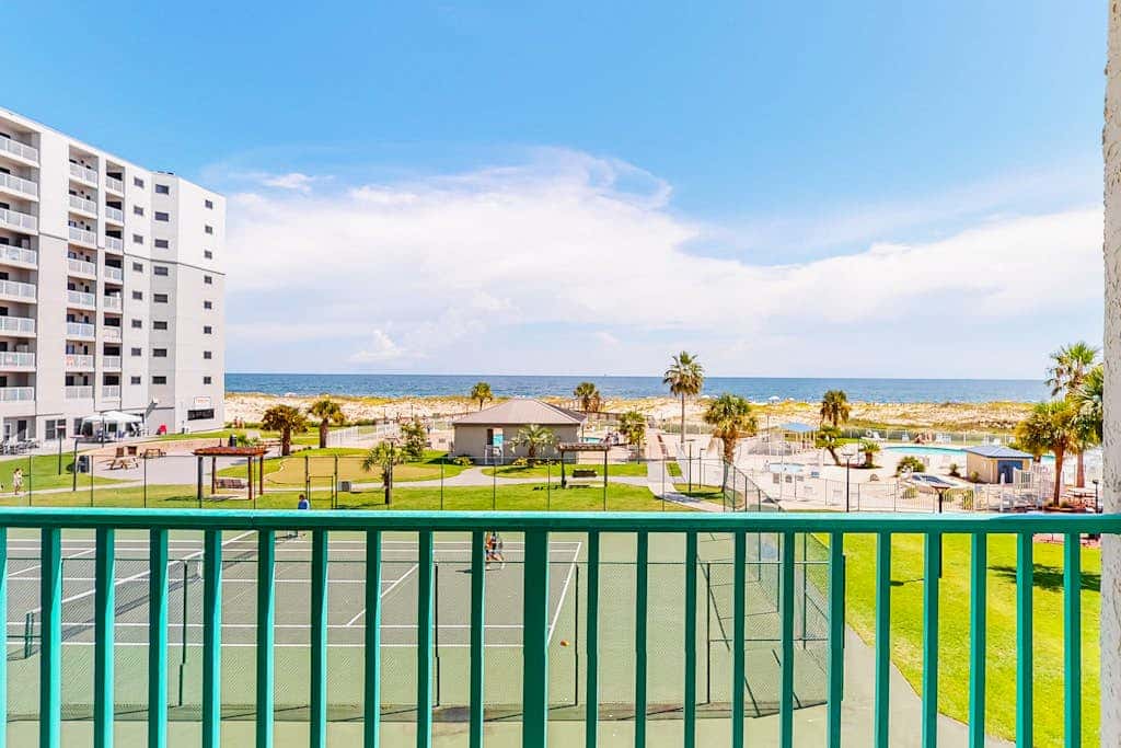 Gulf-view condo with 4 pools, hot tubs, beach access, central AC, & washer/dryer