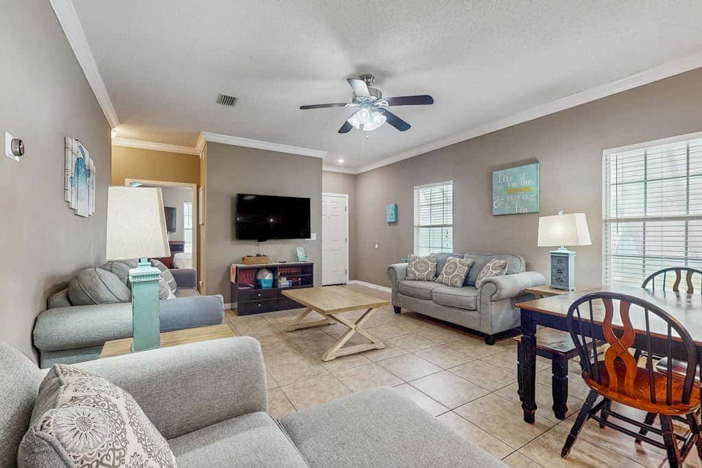 Spacious condo with pool & screened porch