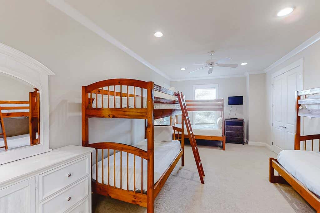 Spacious beachfront wedding-friendly home with multiple decks & shared pool