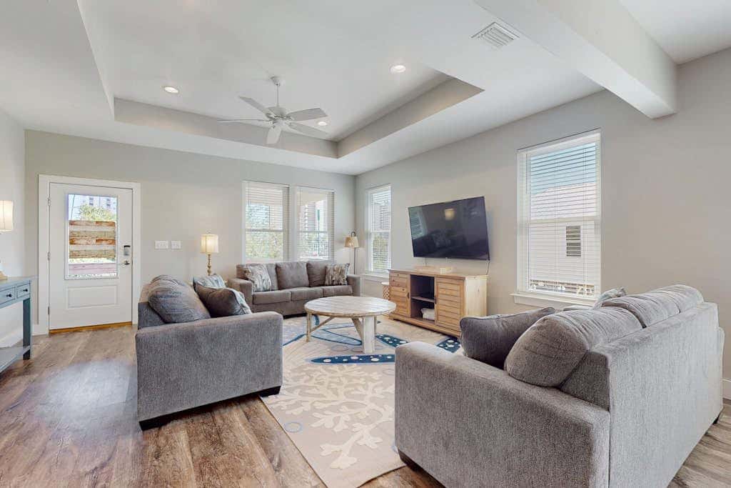 Gorgeous beach house with private pool, outdoor TV & custom grill area
