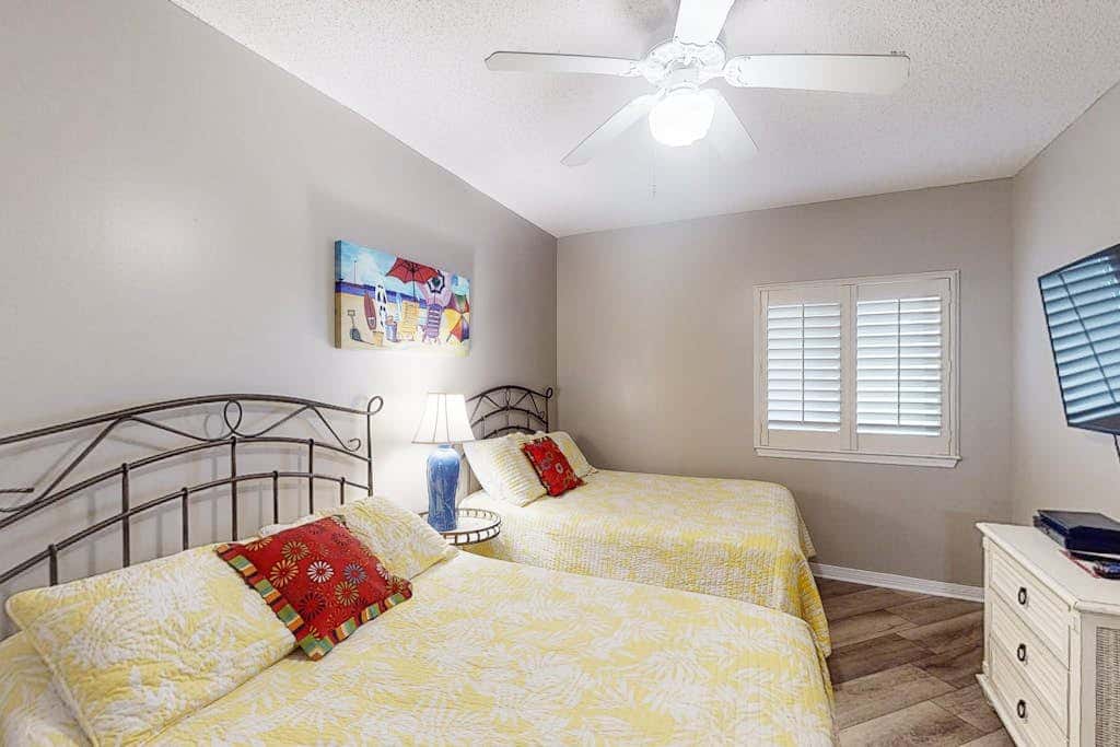 Beachfront condo with shared Gulf front outdoor pool, heated indoor pool, & sauna