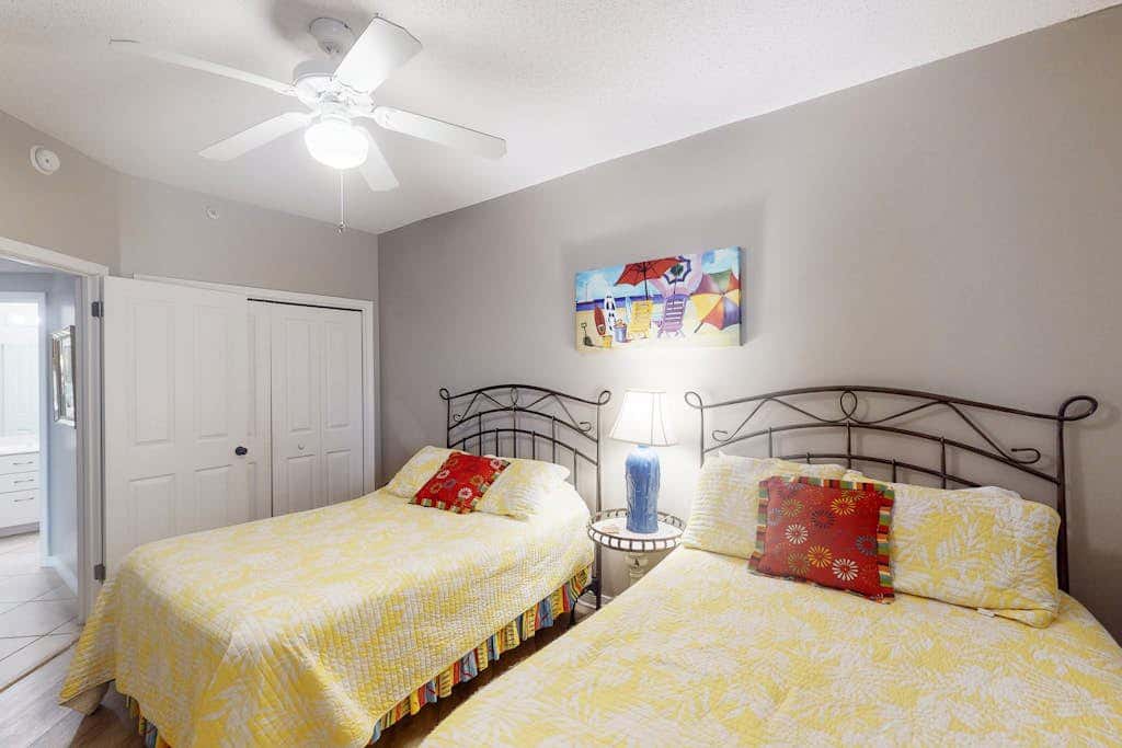 Beachfront condo with shared Gulf front outdoor pool, heated indoor pool, & sauna