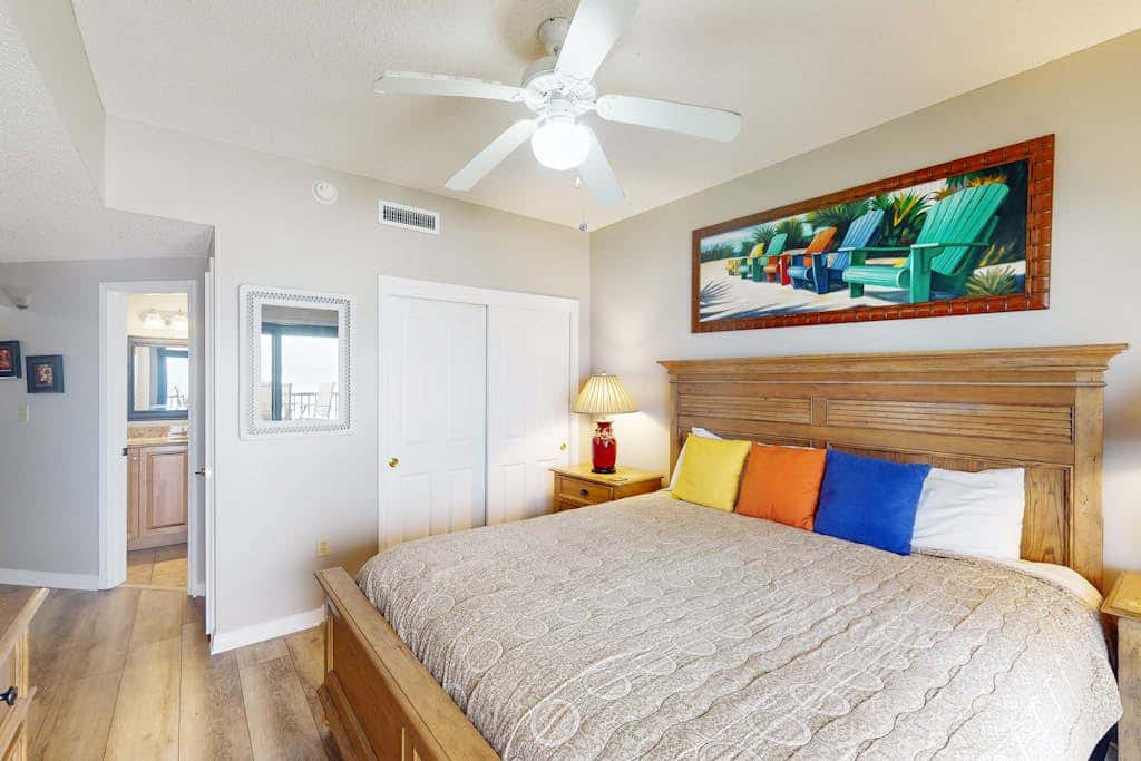Beachfront condo with shared Gulf front outdoor pool, heated indoor pool, & sauna
